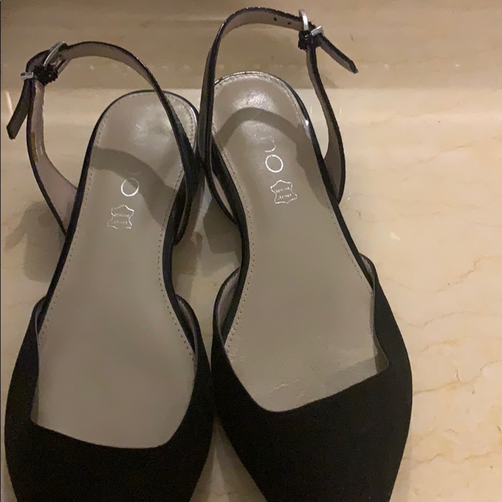 Aldo dressy black suede slingbacks!
